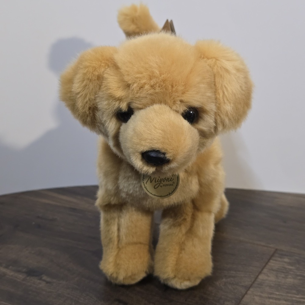 Aurora -‎ Miyoni - 9.5" Yellow Labrador Realistic Stuffed Animal